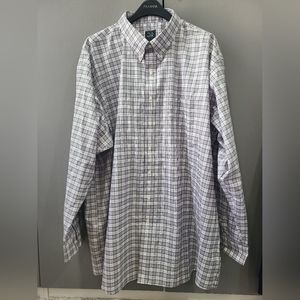 Grey/White/Light Purple checkered dress shirt